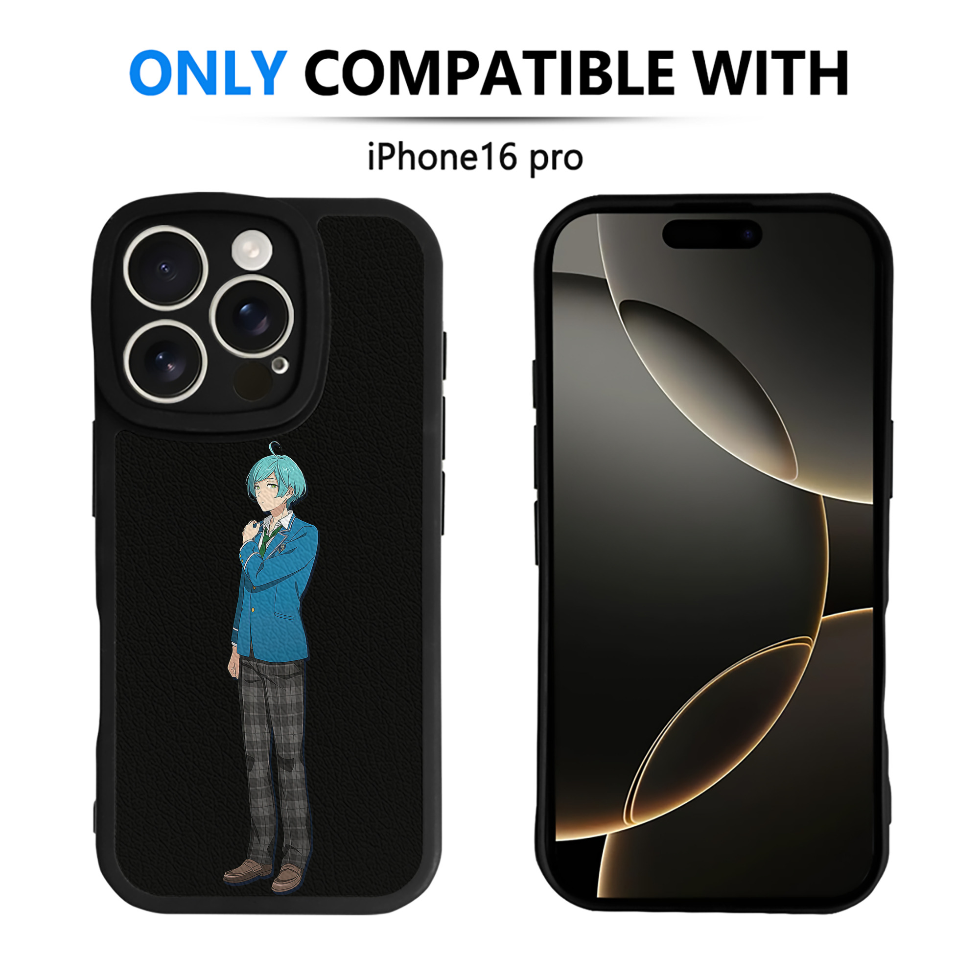 （画像用） あんさんぶるスターズ! Ensemble Stars 【iPhone 16シリーズ対応】シリコンスマホケース（レザー調） 材質：シリコン